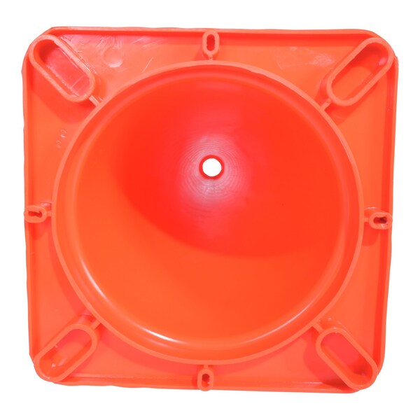 Vestil Standard Duty Traffic Cone, PVC, 27.5 in Height, 14 Length, 5, Orange - TC-28-SD