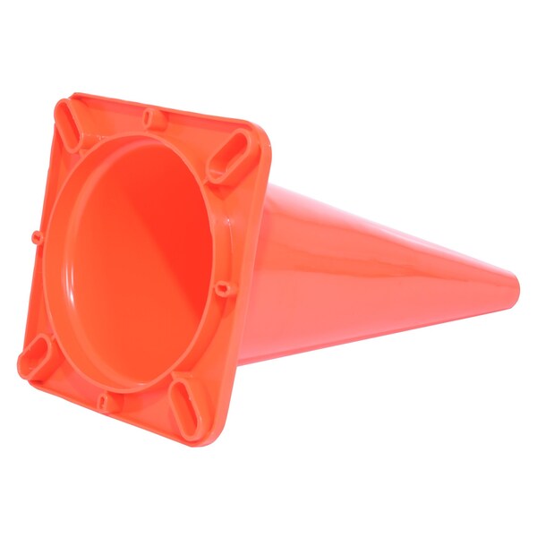 Vestil Standard Duty Traffic Cone, PVC, 27.5 in Height, 14 Length, 5, Orange - TC-28-SD