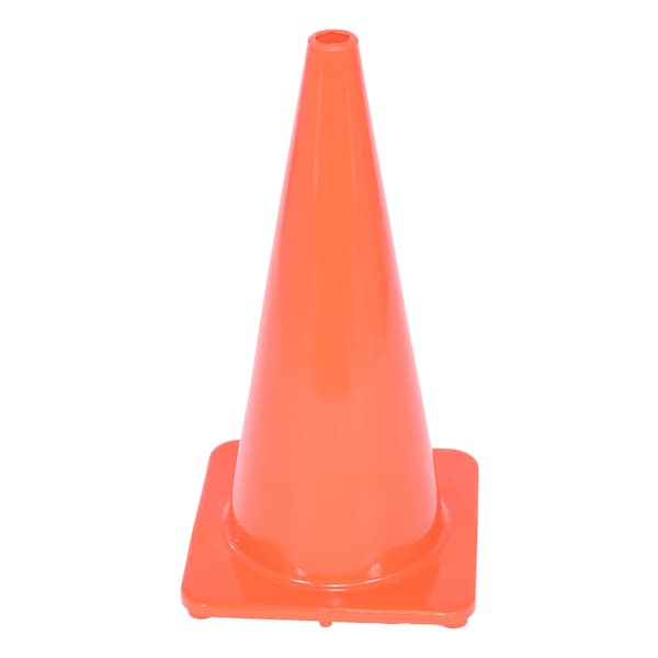 Vestil Standard Duty Traffic Cone, PVC, 27.5 in Height, 14 Length, 5, Orange - TC-28-SD