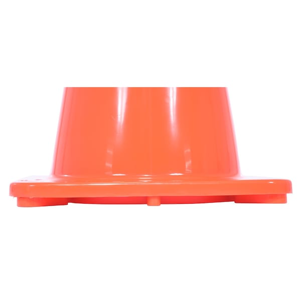 Vestil Standard Duty Traffic Cone, PVC, 27.5 in Height, 14 Length, 5, Orange - TC-28-SD
