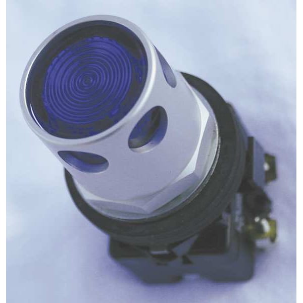 Botón de presión iluminado Eaton, 30 mm, 1NC, Azul - HT8GDBAL1