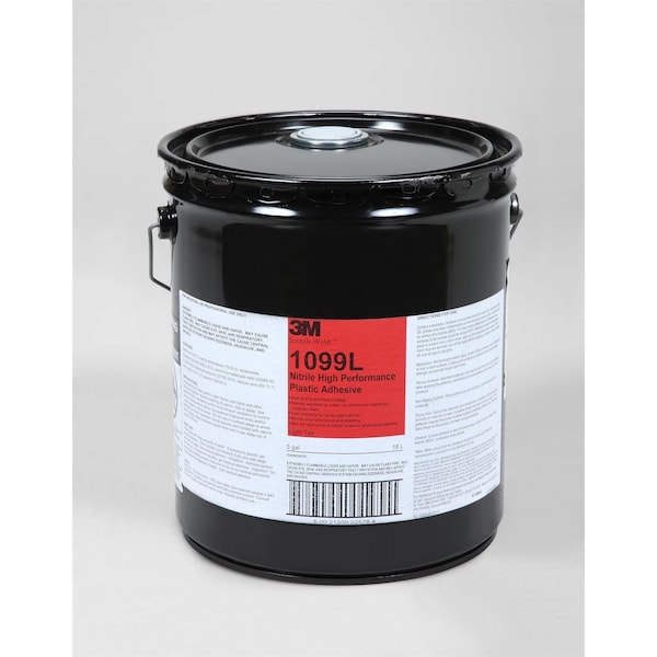 3M Scotch-Weld  Nitrile High Performance Plastic Adhesive 1099L Tan, 5 gal pail Pour Spout - 7000121205