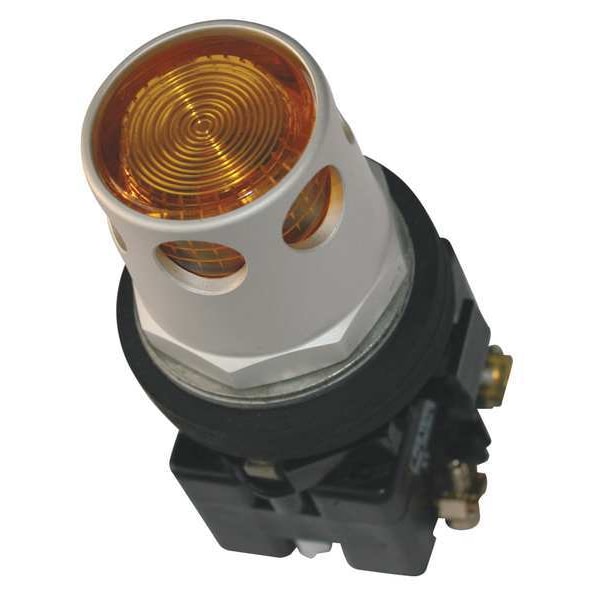 Botón de presión iluminado de Eaton, 30 mm, 1 contacto normalmente cerrado (1NC), amarillo - HT8GDYBL1