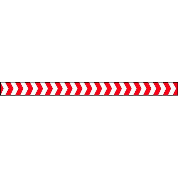 Zoro Select Barricade Tape, No Legend, Red/White, 2 in Wide x 180 ft Length, Vinyl, 4 mil - 2 IN W X 60