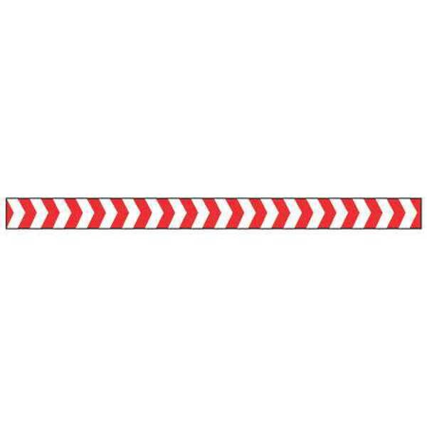Zoro Select Barricade Tape, No Legend, Red/White, 2 in Wide x 180 ft Length, Vinyl, 4 mil - 2 IN W X 60