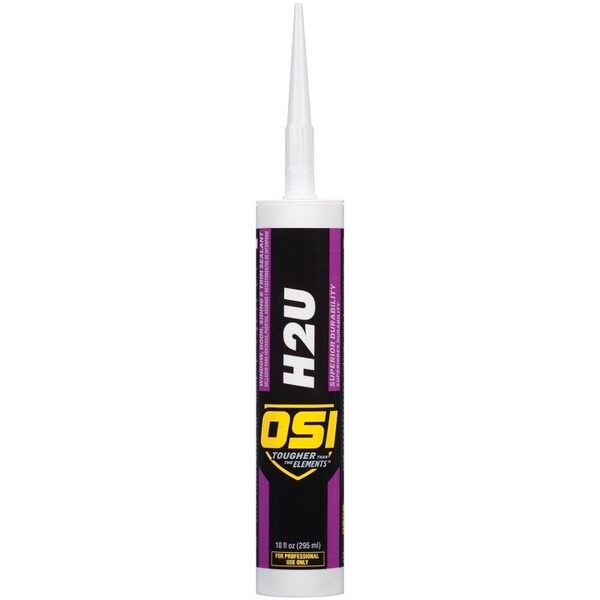 Osi Window/Door/Siding Sealant, Clear, 1 to 14 Days Curing, >40 deg F, 10 fl-oz Cartridge - 1256965