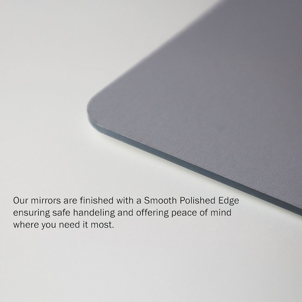 Spectra Mirror 12''X18'', 1/16'' Thick, Acrylic Safety Mirror. Sizes Cut Nominal +/-1/8'', 4PK - 1.5MCR0000F1218_4P