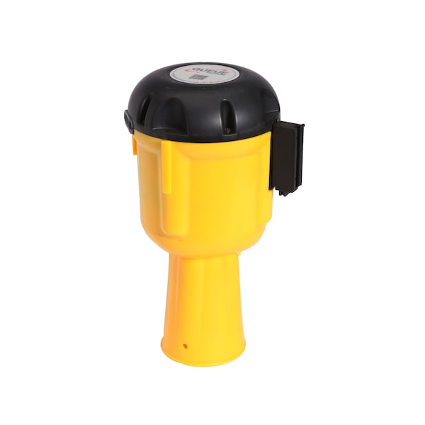 Queue Solutions ConePro 600, Yellow, 12' Yellow/Black DANGER KEEP OUT Belt - CP600Y-YBD150