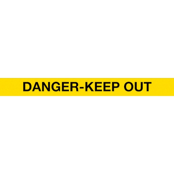 Queue Solutions ConePro 600, Yellow, 12' Yellow/Black DANGER KEEP OUT Belt - CP600Y-YBD150