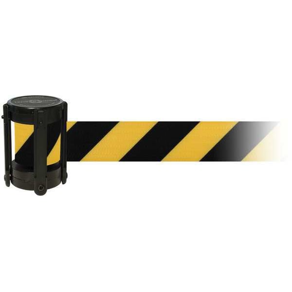 Tensabarrier Replacement Belt Cassette, 7 1/2 ft L, Black/Yellow Belt, Black Case - CASSETTE-STD-NO-D4X-C