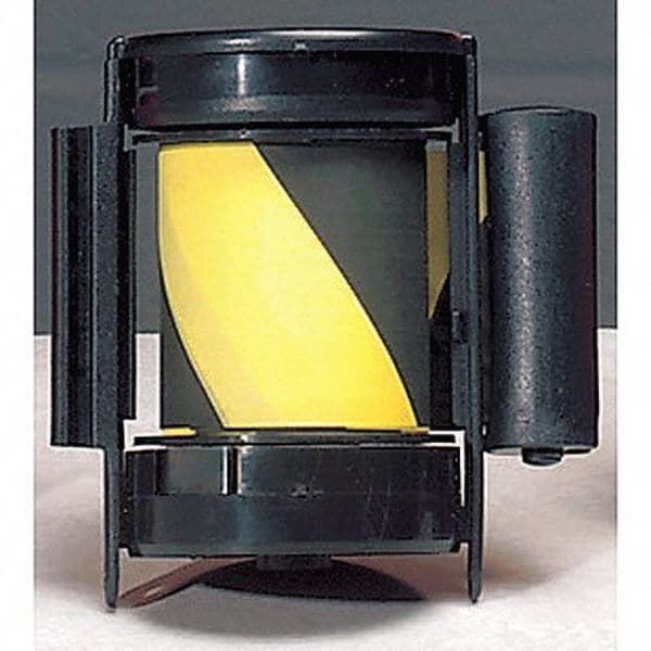 Tensabarrier Replacement Belt Cassette, 7 1/2 ft L, Black/Yellow Belt, Black Case - CASSETTE-STD-NO-D4X-C