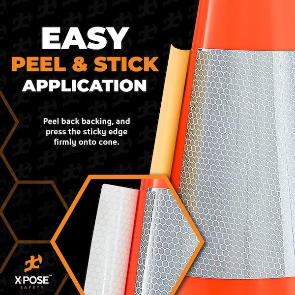 Xpose Safety Traffic Safety Cone, PVC, 18 in Height, 11 in Length, Orange - RC18-6-10-X-S