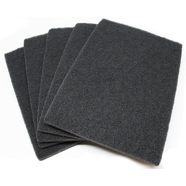 Continental Abrasives 6" x 9" Hand Pad  Silicon Carbide  BLACK - NW-HPBLACK