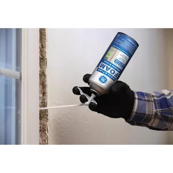 Ge GE White Foam Window and Door Insulating Sealant 12 oz - 2844278