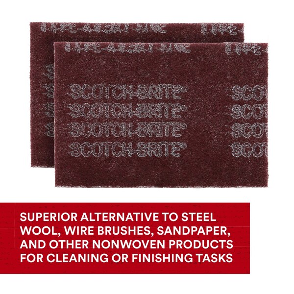Scotch-Brite General Purpose Hand Pad Unbranded 7447, 3 in x 6 in VFN, 1700PK - HP-HP 7447