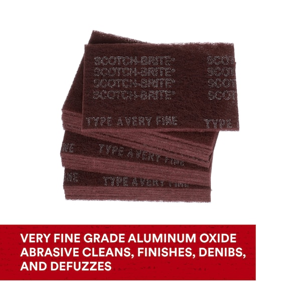 Scotch-Brite General Purpose Hand Pad Unbranded 7447, 3 in x 6 in VFN, 1700PK - HP-HP 7447
