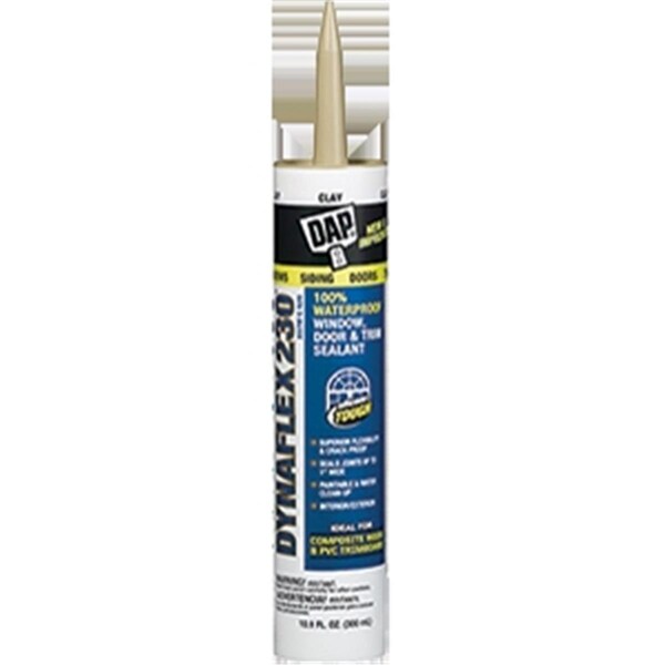Dap 18416 10.1 oz. Clay 230 Dynaflex Elastomeric Latex Sealant - DA327607