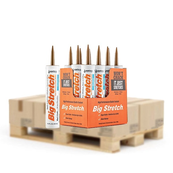Big Stretch 10.5 Oz Sashco 10018 Wood tone Big Stretch WB Elastomeric Sealant - 10018