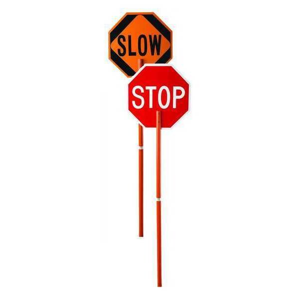 Cortina Safety Products PADDLE STOP/SLOW PLASTIC 24IN EGR SHE - 03-822