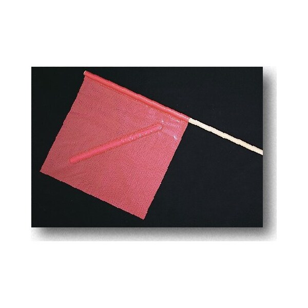 Mutual Industries No-Foul Highway Flags, 18" x 18" x 2, Red, Nylon, 1in Length - 14965-27-18