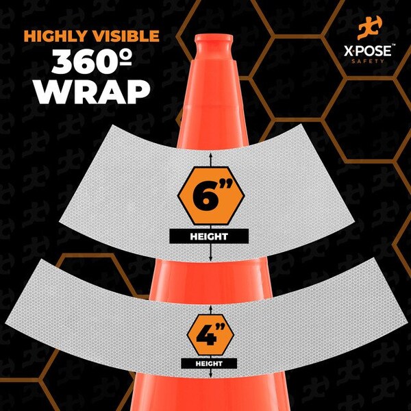 Xpose Safety Traffic Safety Cone, PVC, 36 in Height, 14 in Length, Orange - RC36-64-10-X-S