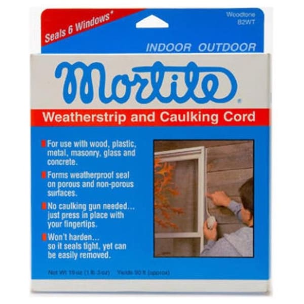 Thermwell Products Thermwell B2WT Wood tone Mortie Caulking Cord Weather-Strip - 90 ft. - 664110