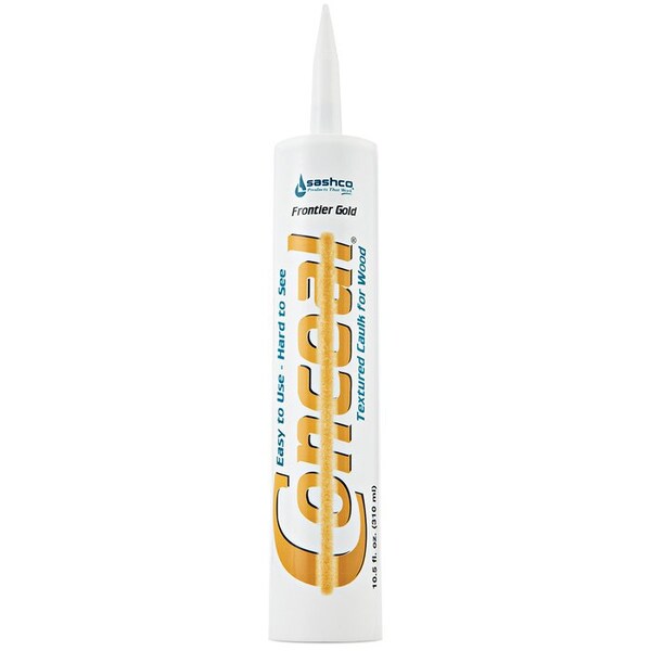 Conceal 10.5 Oz Sashco Harvest Wheat Water-Based Textured Caulk, 12PK - 46040