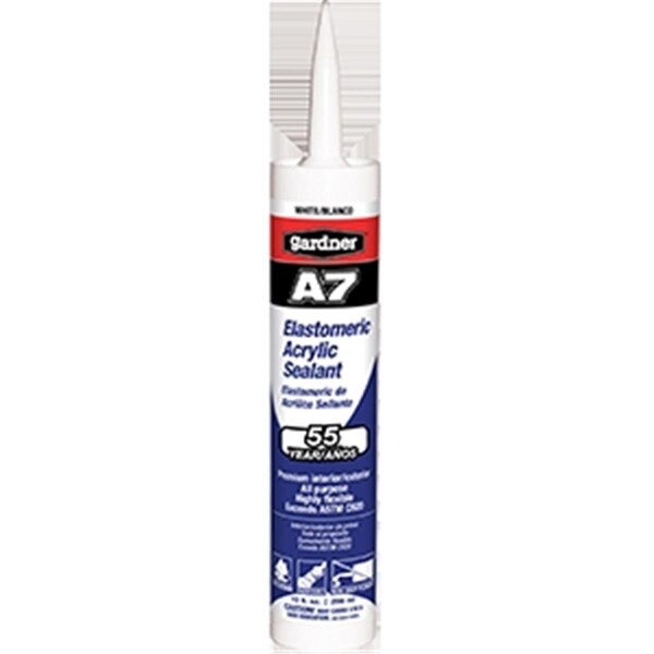 Totalturf 7019-1-61 10 oz. White A7 Elastomer Acrylic Sealant - , 12PK - TO3574808