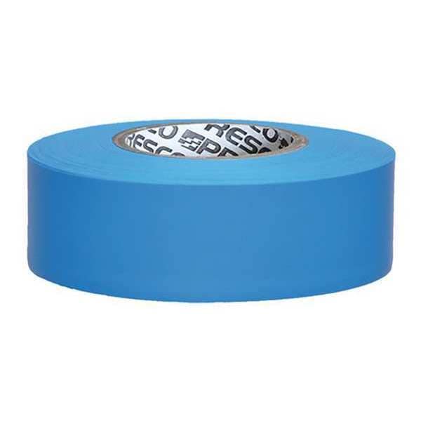 Zoro Select Flagging Tape, No Legend, Fluorescent Blue, 1 3/16 in Wide x 150 ft Length, Vinyl, 4.5 mil - TFBG-200