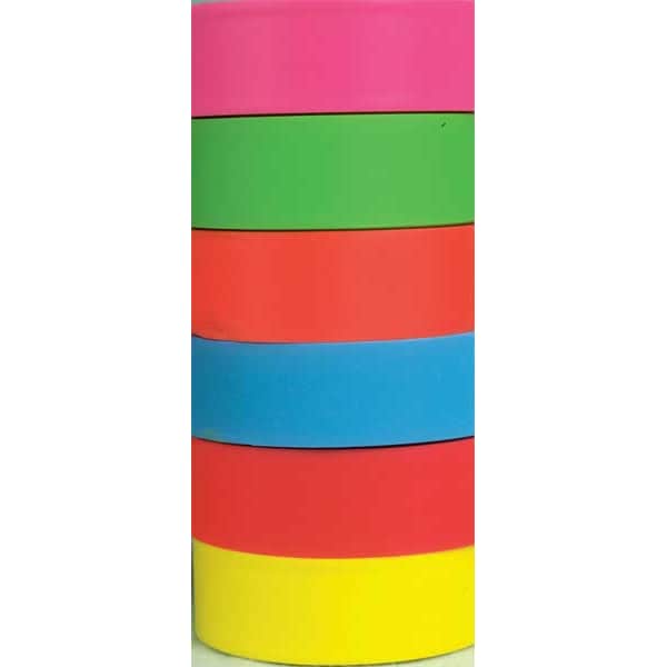 Zoro Select Flagging Tape, No Legend, Fluorescent Blue, 1 3/16 in Wide x 150 ft Length, Vinyl, 4.5 mil - TFBG-200