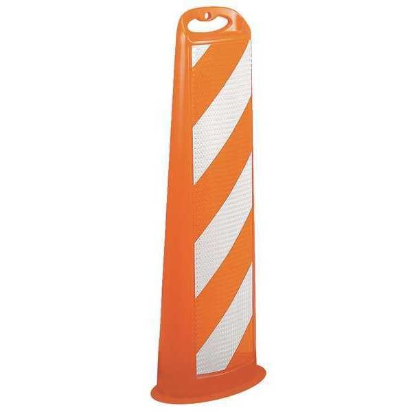 Zoro Select Vertical Panel Channelizer, High-Density Polyethylene (HDPE), Engineer, 39-1/2" Height, 15" Length - 03-760-EG