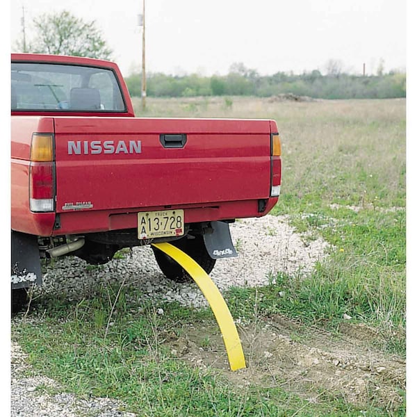 Zoro Select Warning Stake With Point, B-130 Reinforced Polymer, Non-Reflective, 66" Height, Red - 96955