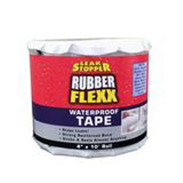 Gardner-Gibson 4 in. x 10 ft. Leak Stopper Rubber Flexx Waterproof Tape, White - GA570950