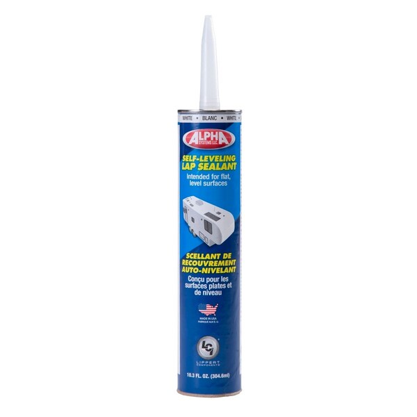 Lippert 1021 WHITE UPC LOW VOC SELF LEVELING SEALANT - 10.3 OZ TUBE - 862144