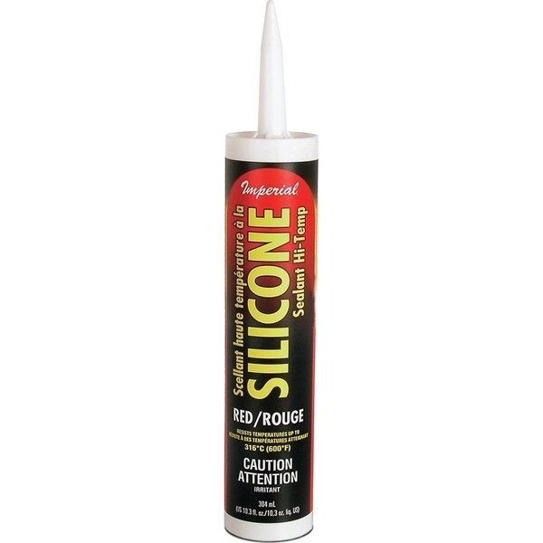 Imperial Silicone Sealant, Paste, Red, 103 oz Cartridge - KK0205