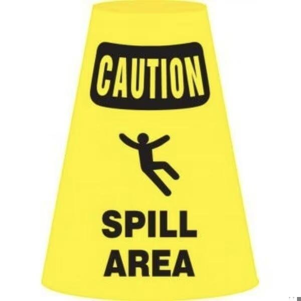 Accuform Traffic Cone Cuff Sleeve, For Use With Standard 18 in and 28 in High Traffic Cones - FBC924P