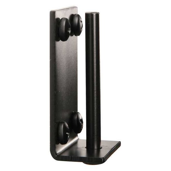 Retracta-Belt Wall Mount Receiver, Aluminum, 3 in Height, 2 in Length, 1 lb, Black - RE6500