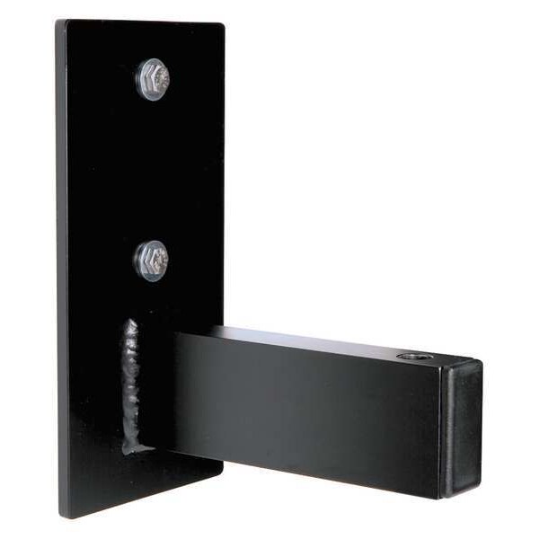 Retracta-Belt Wall Mounted Bracket, Aluminum, 8 in Height, 4 in Length, 1 lb, Black - WP6500SB