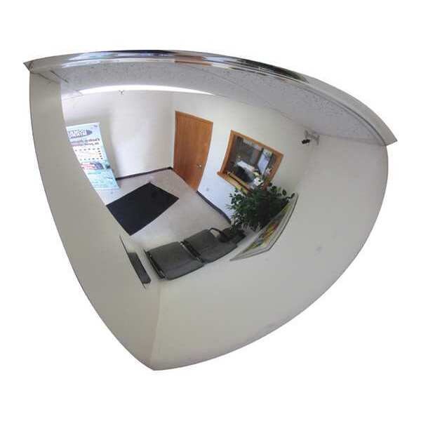 Se-Kure Qtr Dome Mirror, 26In., Scratch Res Acryl - ONV-SR-90-26