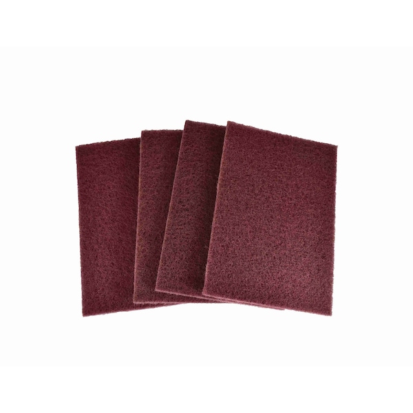 Superior Abrasives Abrasive Hand Pads, A/O Very Fine, 6in x9in Maroon - A010412