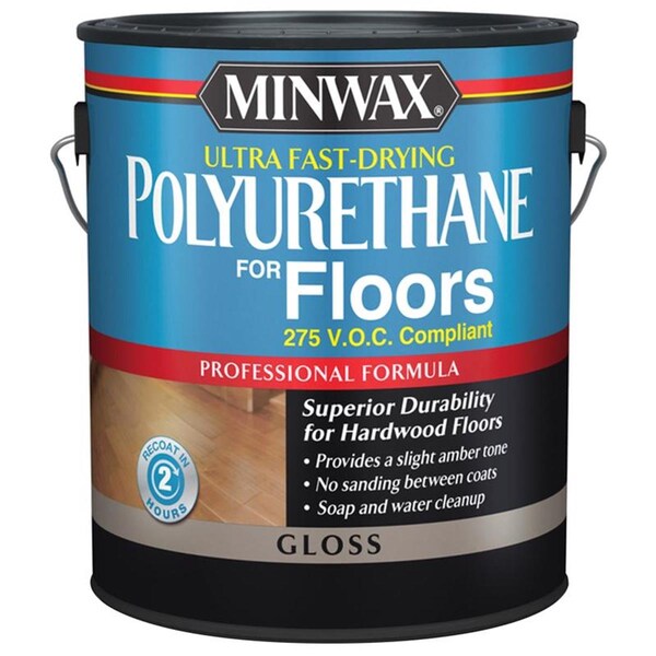 Homepage 1 gal Ultra Gloss Water-Based Fast-Drying Polyurethane - Clear, 2PK - HO3309432