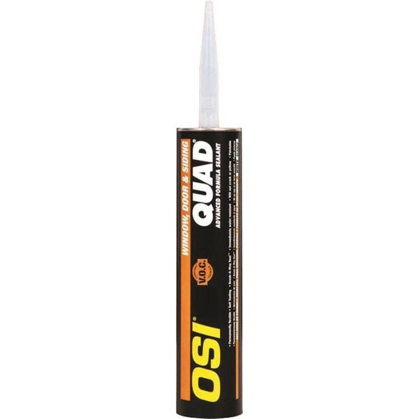 Henkel OSI QUAD VOC Advanced Formula Sealant, 10 oz, Paper Cartridge, NO 513 Gray, Solid, Paste - 207431