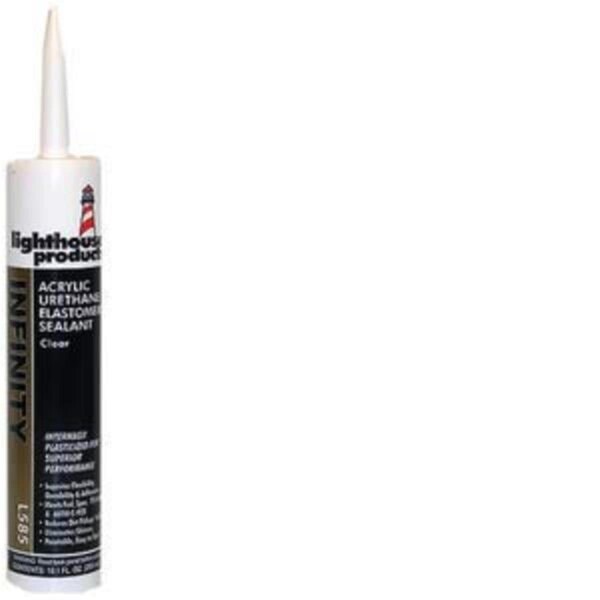 Light House Beauty Lighthouse L585-1 10.3 oz White Infinity Acrylic Urethane Sealant, 12PK - 441670