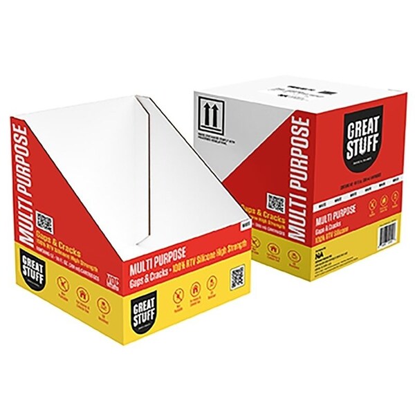 Great Stuff MultiPurpose Caulk, White, 24 hr Curing, 41 to 104 deg F, 101 floz Cartridge - 99ALLP3001