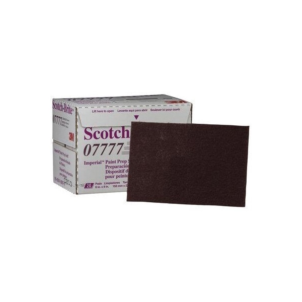 3M Scotch-Brite Paint Prep Scuff Hand Pad 07777 Maroon, 20PK - 7000120941