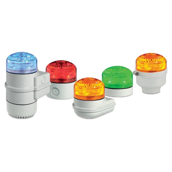 Federal Signal Beacon Warning Sounder Light, Red, LED - SLM500R