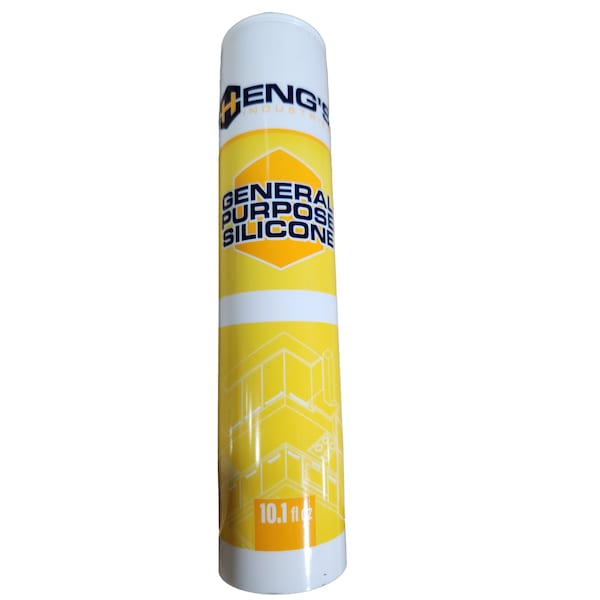 Hengs Ind Use To Seal Narrow Seams Silicone Caulk Black 10 Ounce Tube - 9301-C