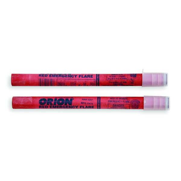 Zoro Select Road Flare, Red, Cardboard, 10 1/2 in Length, Handle - 95-07-41G