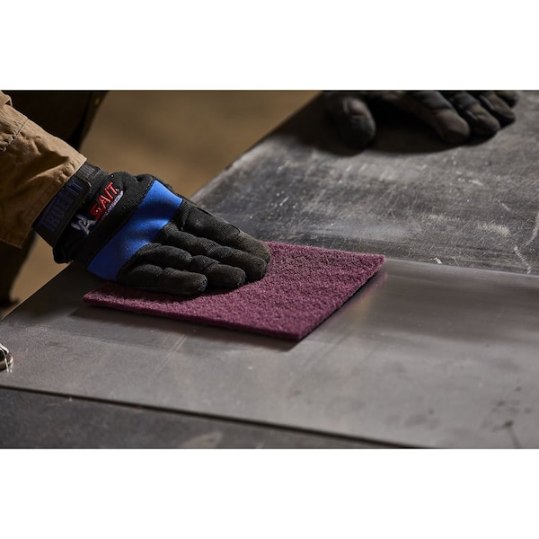 United Abrasives/Sait United Abrasives - Sait Sand-Light Hand Pad 6 " x 9" Brown Non-Woven Heavy Duty - 77440