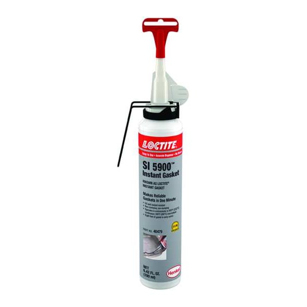 Loctite Instant Sealing, Oil-Resistant RTV Gasket Maker, 190 mL, Black, Temp Range -75 to 500 Degrees F - 743913